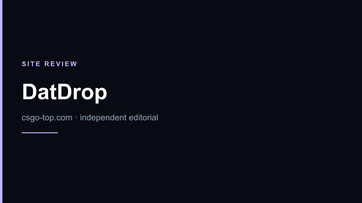 DatDrop promo code — CSGO Top