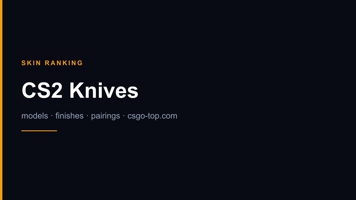 CS2 knife rankings — editorial cover