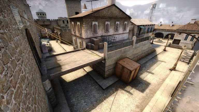 The background of one of the CS GO maps
