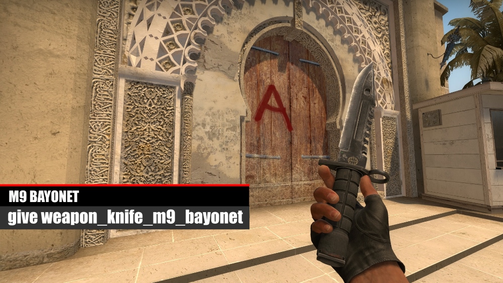 To issue a knife in CSGO